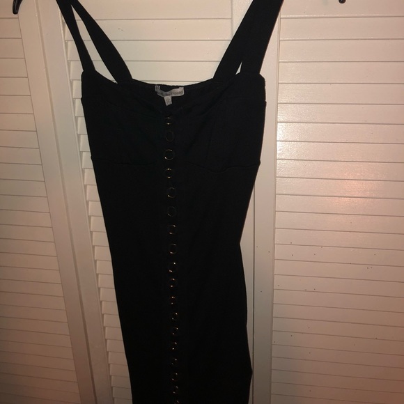 cute black dress with gold rings - Picture 3 of 3